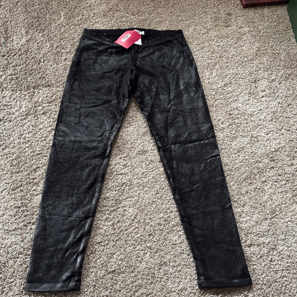 B-Long Boutique Shimmering Black Leggings